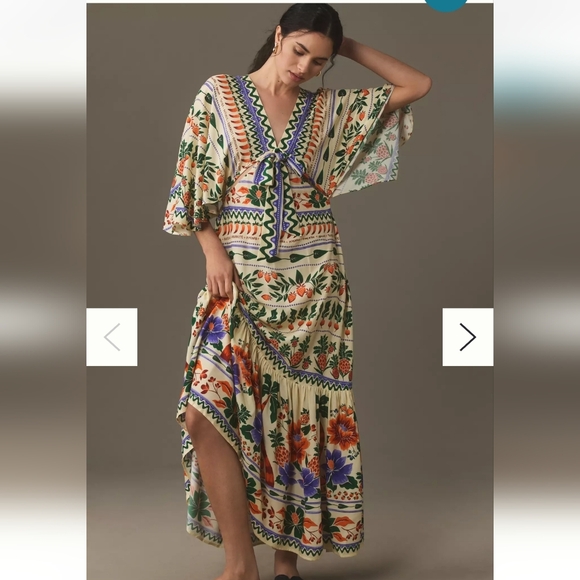 FARM Rio Dresses & Skirts - NWT FARM Rio Asymmetrical Floral Dress with V-Neck